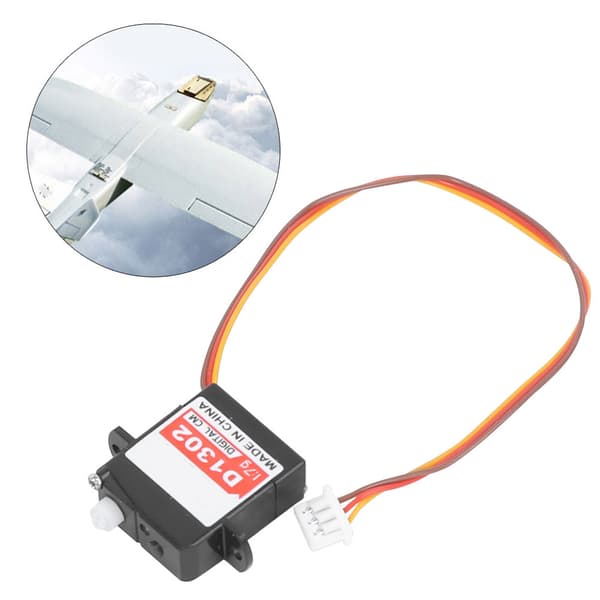 D1302 Mikro Mini Digital Servo Reservedeler Tilbehør for Fastvingede Flymodeller JS1.25 Plugg