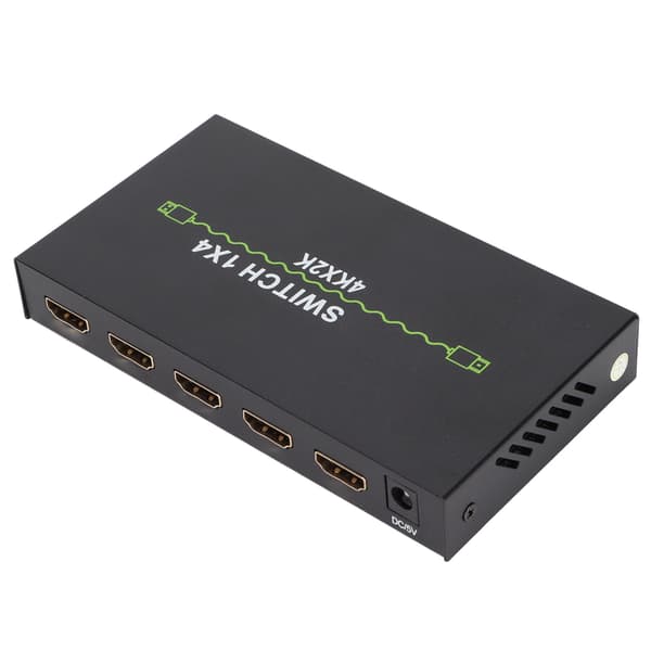 High Definition Multimedia Interface Splitter 4k 1 in 4 ut Stabil Pålitlig Praktisk Datorenhet Spänning 100‑240VAU Plugg