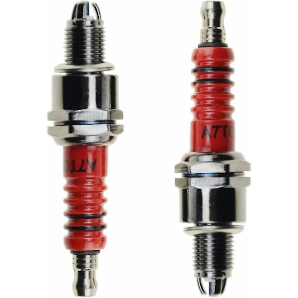 6st A7TC A7TJC Tändstift med 3 Elektroder för GY6 50cc-125cc Moped ATV Fyrhjulingar, 68.5mm