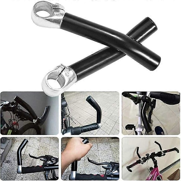 Ergonomisk Design Cykelgreb i Aluminiumlegering til Udskiftning Sorte Greb Mountainbike Sikkerhed Skridsikre Greb til de Fleste Cykler 1 Par