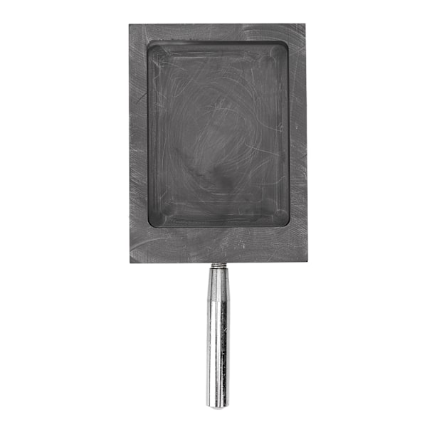 Grafittstøpeform Metallbarrestøpeform Digel med Håndtak for Smelting Raffinering Gull Sølv Kobber 4,13 X 3,15 X 0,39in