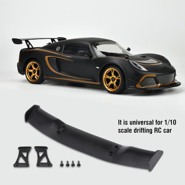Högsimuleringsmodell Tillbehör Plast Universal Bakvinge för 1/10 Skala Drifting RC Bil
