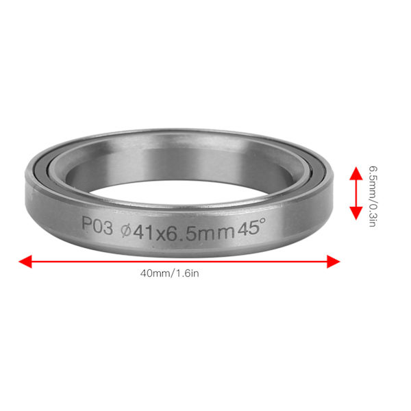 2 kpl Raskaankaluston Terästä Maastopyörä Pyörän Kaksinkertainen Tiivistetty Laakerikuuloke Tarvike 41MM P03