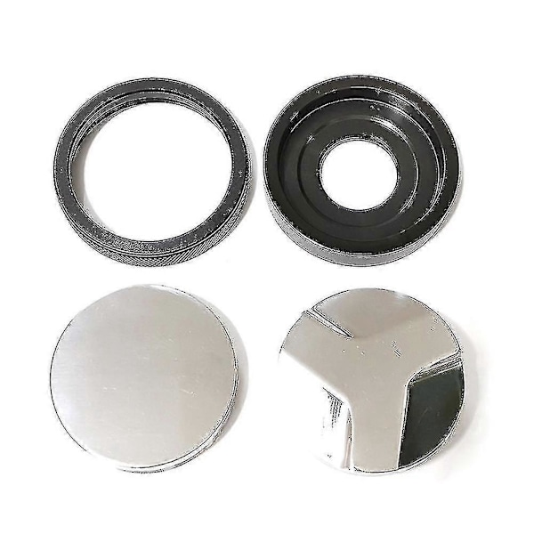 Halkfri Kaffepulverfördelare Nivellerare Tamper - 51/53/58mm Dubbelhuvud 2-i-1 53mm