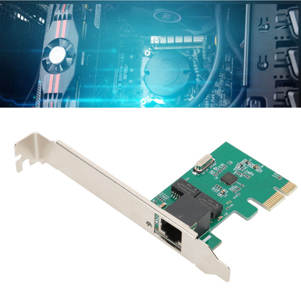 PCI-E Desktop Realtek 8111E Yksi porttinen verkkokortti 10/100/1000Mbps Gigabit Ethernet