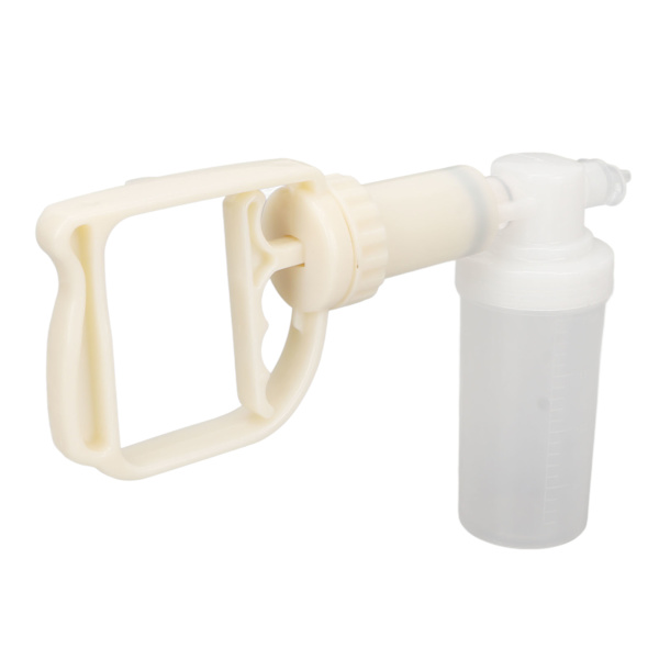 Handhållen manuell sugpump bärbar transparent vakuumhandhjälpsugpump för andningsproblem
