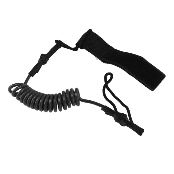 Sikkerhedsreb til kajakpadler - Holdbar styrke - Justerbart tilbehør til paddleboard - Forhindrer tab - Sort