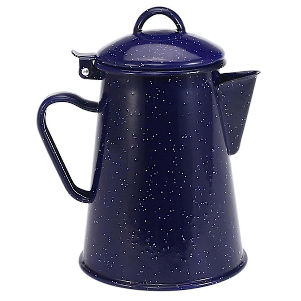 1,2 l Emalje Kaffekande Hånd Te Vandkedel Tekande Vintage Boligindretning Stjerneklart Himmelblå Tekande Cafe Zekai