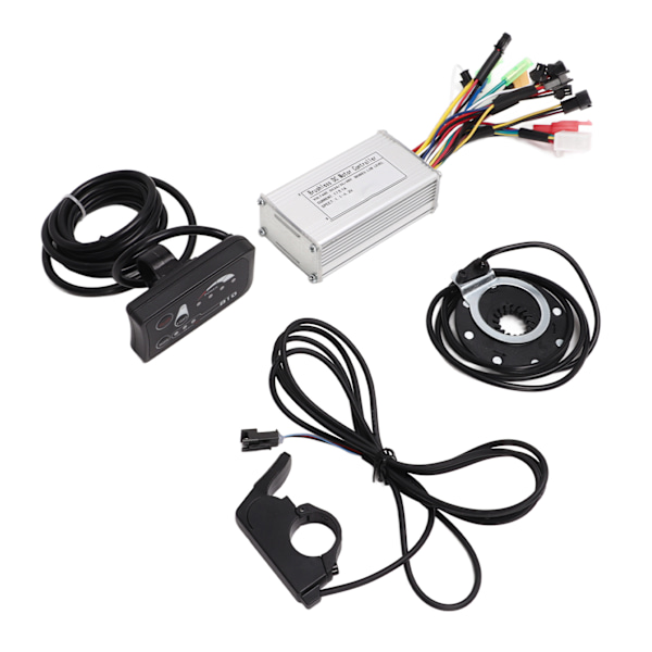 Bike Conversion 17A 3 Mode Sine Wave 6 Tube Controller Kit Power Assist Sensor Thumb Throttle med LED S810 Panel