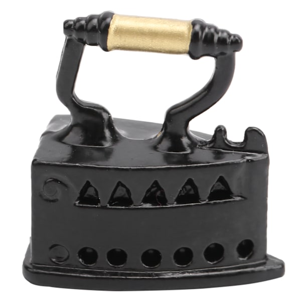Dockhus Miniatyr 1:12 Skala Metall Strykjärn Kläder Verktyg Mini Dockhus Dekoration