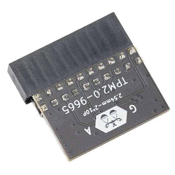 TPM 2.0 Krypteringssäkerhetsmodul 20pin Stark Kryptering TPM-processor Svart TPM-modul Systemkomponenter för LPC PC