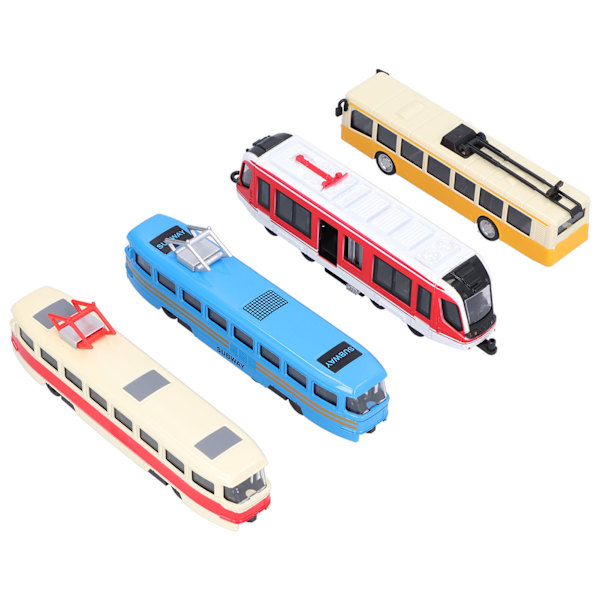 Højhastighedstog Bus Model PullBack Køretøjssamling Model Legetøj til Børn (En Gruppe)