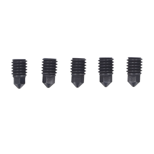 5 stk. Hærdet stål dyse High Speed printhoved support 1,75 mm filament til Bambu Lab X1 eller P1P 3D printer Hot End 0,4 mm