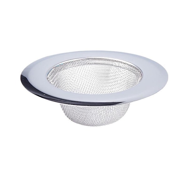 Kjøkkenvask sil i rustfritt stål, kjøkkenvask avløpssil, kjøkkenvask sil med store 4,5\" diameter brede kanter (2 pakning)