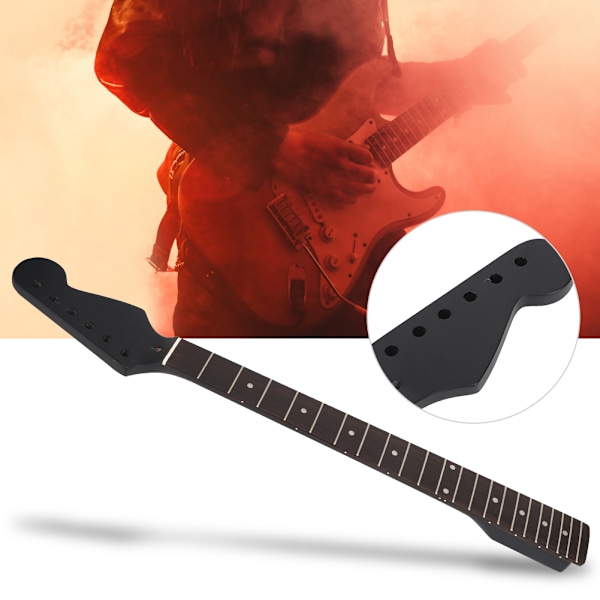 22 band elektrisk gitarrhals svart lönn rosenträ greppbräda instrumenttillbehör