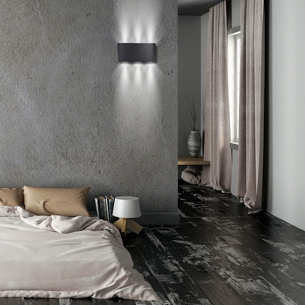 Modern 6W Arch LED-vägglampa vardagsrum sovrum hotelllampa AC85-265V (kall vit)