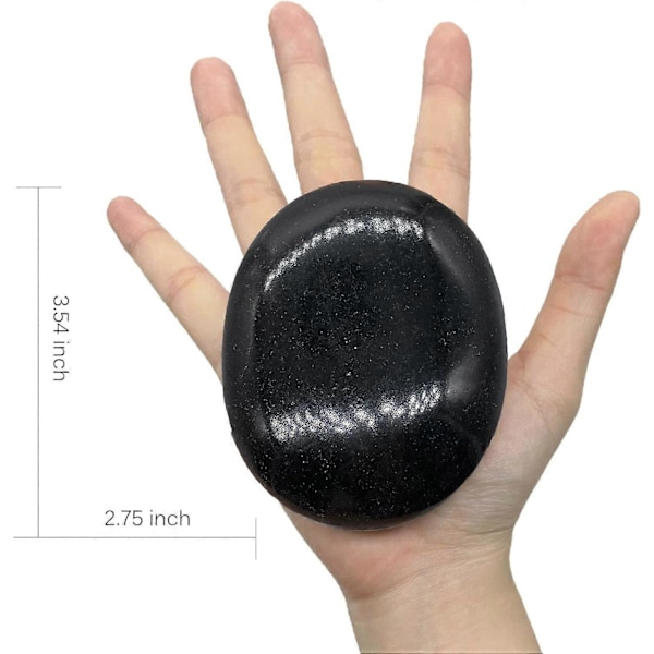 4 Store Varme Steiner, Varm Basalt Stor Stein Massasje Steinsett, Varme Steiner for Profesjonell eller Hjemmebruk