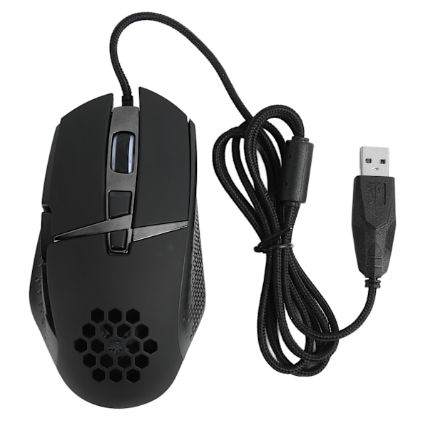 Spelmus med 8 programmerbara knappar RGB LED upp till 6400 DPI PC-spelmus för stationär dator bärbar dator