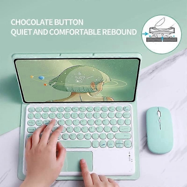 Tastaturveske for Xiaomi Mipad 5 Pad 5 Pro (Rosa Mus)
