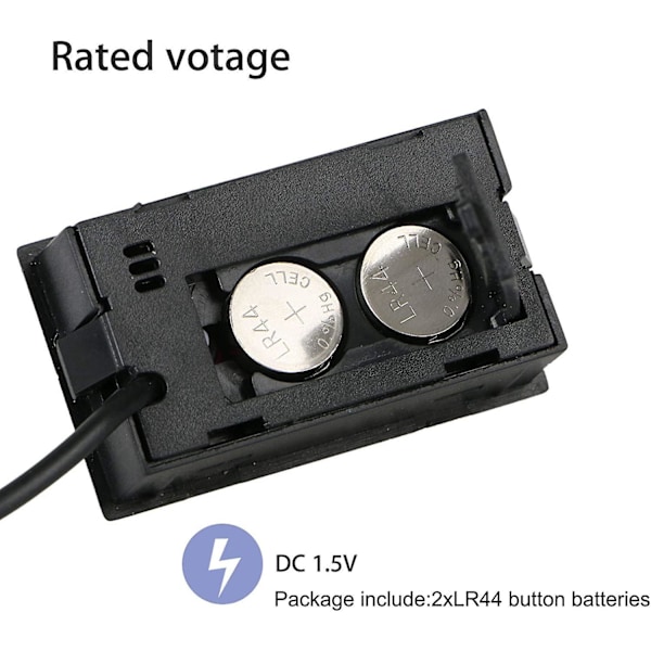 Mini digitalt termometer hygrometer - 2-pak: Temperaturfugtighedsmåler til reptilinkubation