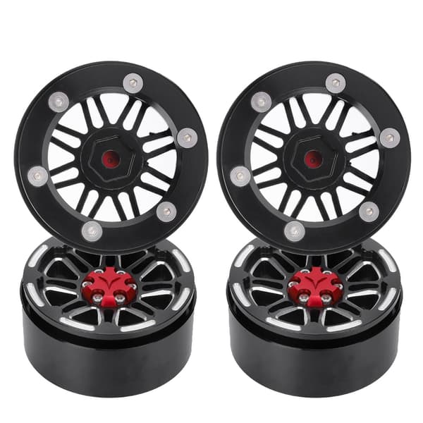 4 stk. professionel CNC metalfælg RC tilbehør passer til 1/10 RC Crawler 1,9 tommer