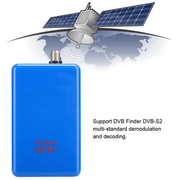 GTMEDIA BT05 2000mAh Bluetooth Satellitfinnare Blå för IOS/Android (EU 110V-240V)