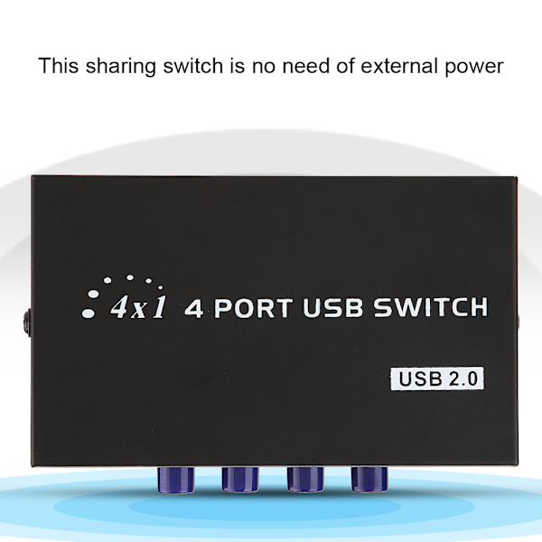 2/4 port USB 2.0 manuel deling switch switcher boks til pc printer scanner (4 port)