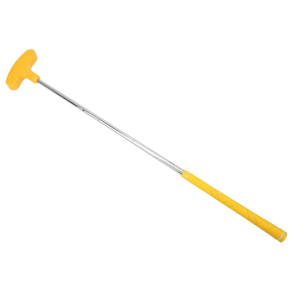 27 tuuman Mini Two Way Golf Putter Sisäharjoittelu Pehmeä Kumipää Putter Lapsille Keltainen