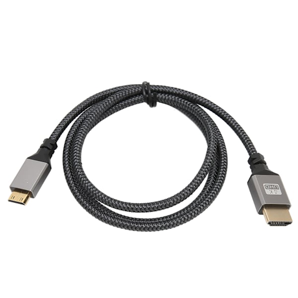 HD Multimedia Interface-kabel med hög hastighet 4K 60Hz vävd HD Multimedia Interface hane till hane-kabel för dator-TV-skärm 1M