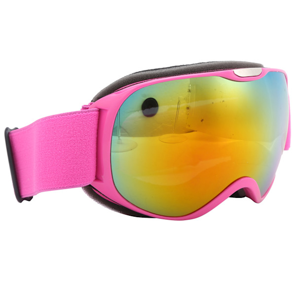 Skidglasögon AntiFog Vindtät Dubbelskikts PC-lins Klättring Snösporter Glasögon för Barn (Rosa)