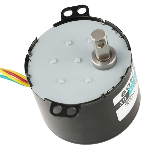 1kpl AC220V miniatyyri alhainen nopeus, suuri voimamomentti synkroninen moottori CW/CCW (5 rpm)