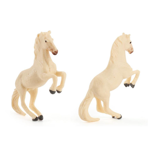 12 stk. Mini Actionfigurer Heste Legetøjsmodel Simulering PVC Miniature Heste Dyr Legetøj Playset Pædagogisk Legetøj til Børn