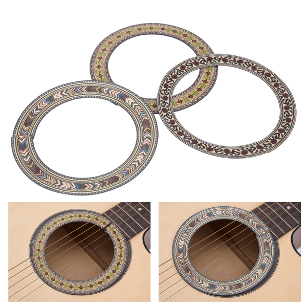 3st Guitar Sound Hole Inlay Klassiska akustiska gitarrer Musikinstrumenttillbehör