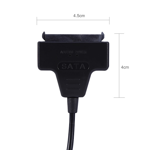SATA 7 + 15 22 Pin to USB 2.0 -kaapelisovitin 2,55 HDD -kiintolevyasemalle USB power