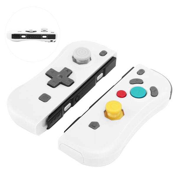 Trådløs gamepad venstre høyre Bluetooth spillgrep håndtak med NFC Awake for NS SwitchWhite