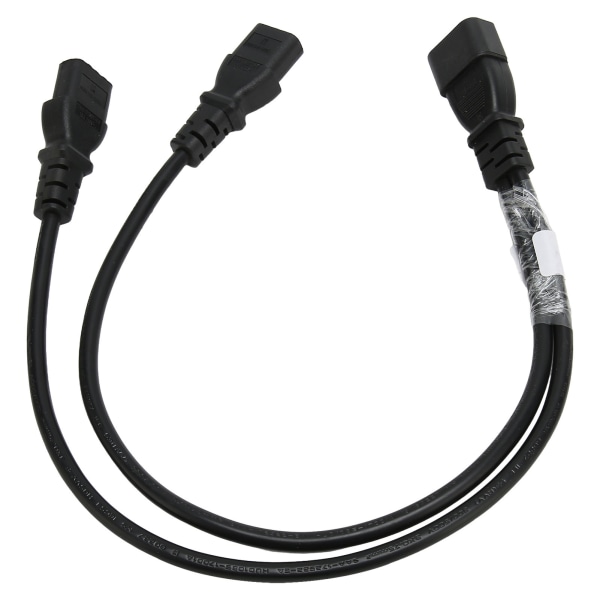 Enkel C14 til Dual 5 15R C13 ledning Kort strøm UPS Server Y Splitter Adapterkabel for PC-skjermskriver