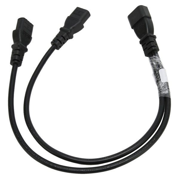 Enkel C14 till Dual 5 15R C13 sladd Kort Power UPS Server Y Splitter Adapter Kabel för PC Monitor Printer