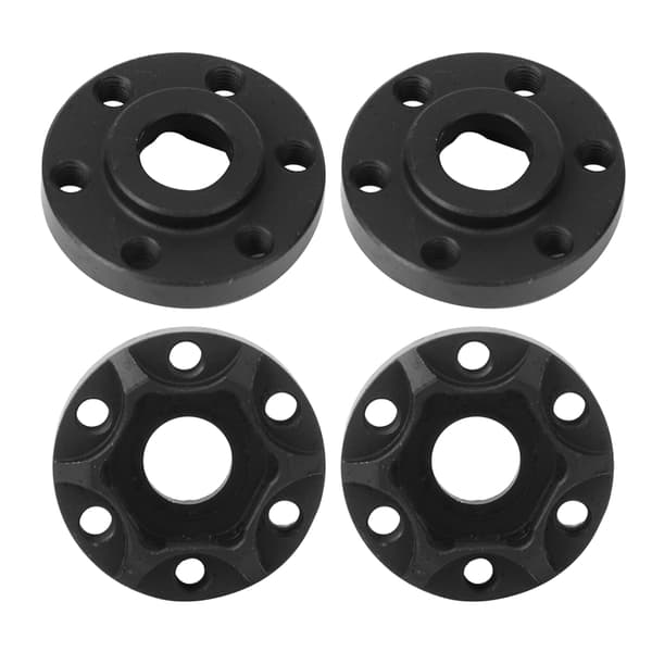 4 stk. RC Bil Hjul Hex Nav Hjul Adapter Sort Passer til SCX10 1/10 RC Crawler 1.9 tommer 2.2 tommer Hjul 8mm
