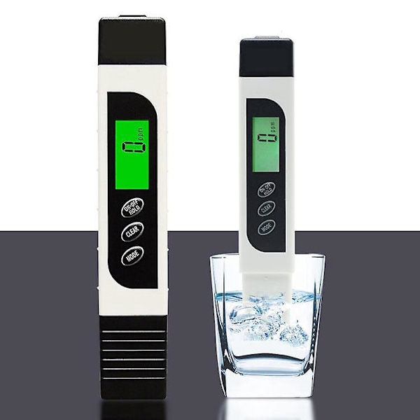 Vedenlaadun Testaaja 3-in-1 Tarkka Luotettava Mittari Juomavedelle ja Akvaariolle 0-9990ppm Lämpötilan Mittaus