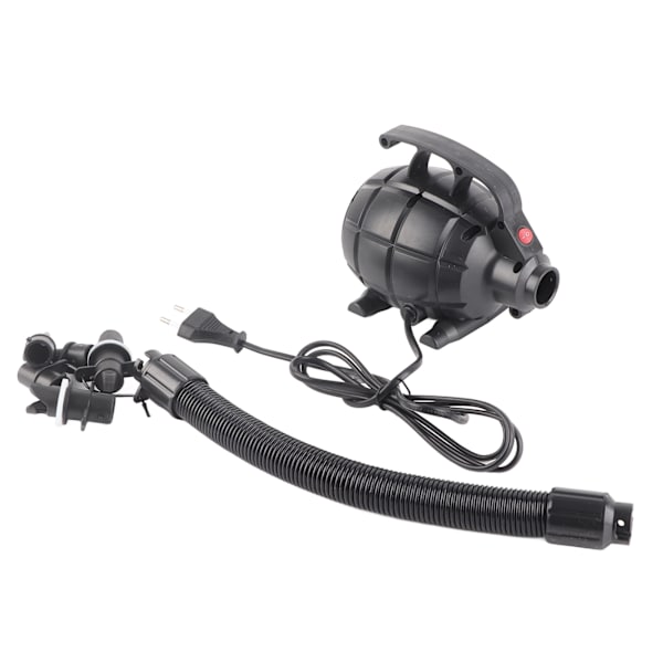 Luftpumpe 17000pa 600W høytrykk høykapasitets multifunksjons elektrisk pumpe for oppblåsbare luftmadrasser(EU-plugg（AC 220‑240V）)
