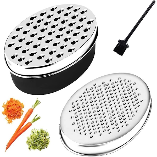 Cheese Grater Set - 2 Sizes, Container Included