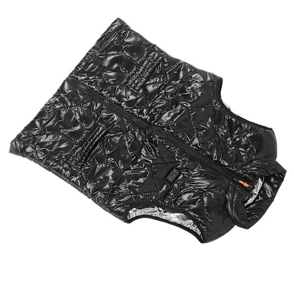 USB-lämmitteinen liivi, jossa on 15 lämmitysaluetta, vedenpitävä, kevyt polyesterikuituinen lämmitystakin liivi miehille ja naisille 4XL