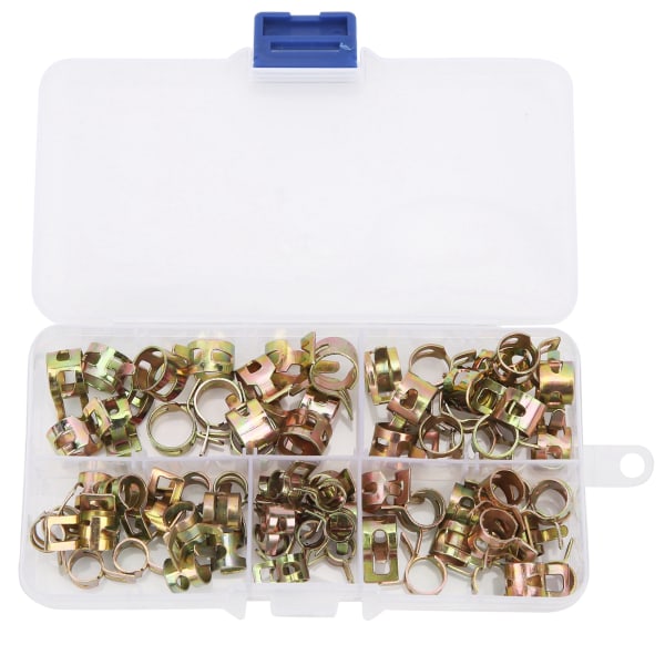 75 stk. Slangeklemme Vandrørforbindelse Rørfitting Farvebelagt zink elastisk fastener M610