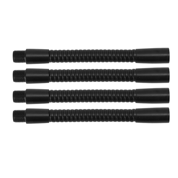 4 st gåshalslampsslang i aluminium 10 mm kaliber flexibel bordslampa slang belysningsarmaturer 12 cm