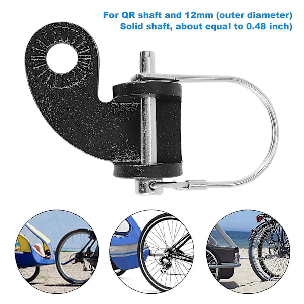 2 st 12mm Dragkrok kompatibel Burley Cykelvagnar Ersättning - Cykelvagn Dragkrok Kopplingsfäste - repl-B8