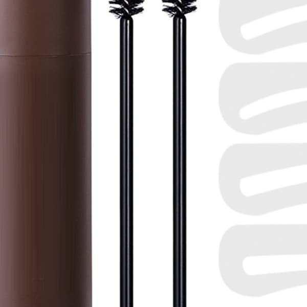 Ögonbrynsstämpelkit 10 schabloner 2 borstar Ögonbrynsmakeup-puder för hårfäste Ansiktskontur Brun