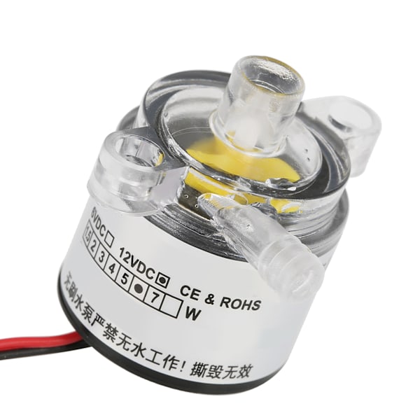 1 stk Mini 12V DC 6W Matkvalitet Nedsenkbar Børsteløs Vannpumpe 2L/min