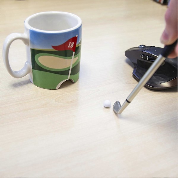 Kreativ Golfkopp Kreativ Mugg Personlig Rolig Keramisk Kopp Präglad Kopp Kan matchas med ett set o