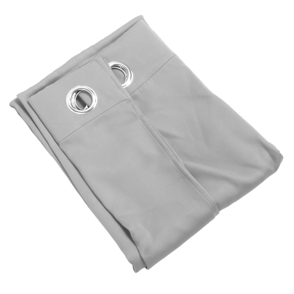 Grommet Mørklægningsgardiner Punch Free Termisk Isolerede Rum Mørklægning Gardiner til Soveværelse Stue Lysegrå 132x213cm / 52.0x83.9in