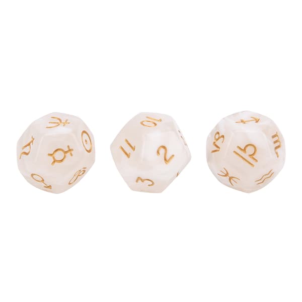 3st Harts Spådomstärningar Party Samling Underhållning 12-sidiga Tarot Astrologitärningar2#